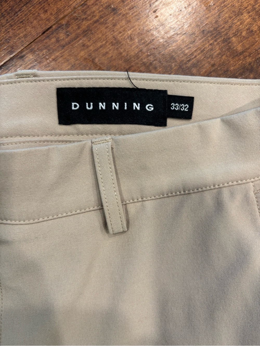 Dunning Sand/Tan Stretch Chino Pants for Men - Picture 2 of 3